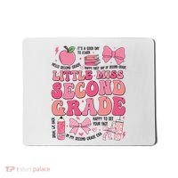 Little Miss 2nd Grade Girl Coquette Bow Back To School Mousepad thumb 0