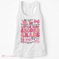 Little Miss 2nd Grade Girl Coquette Bow Back To School Women's Tank Top thumb 0