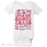 Little Miss 2nd Grade Girl Coquette Bow Back To School Baby Bodysuit thumb 0