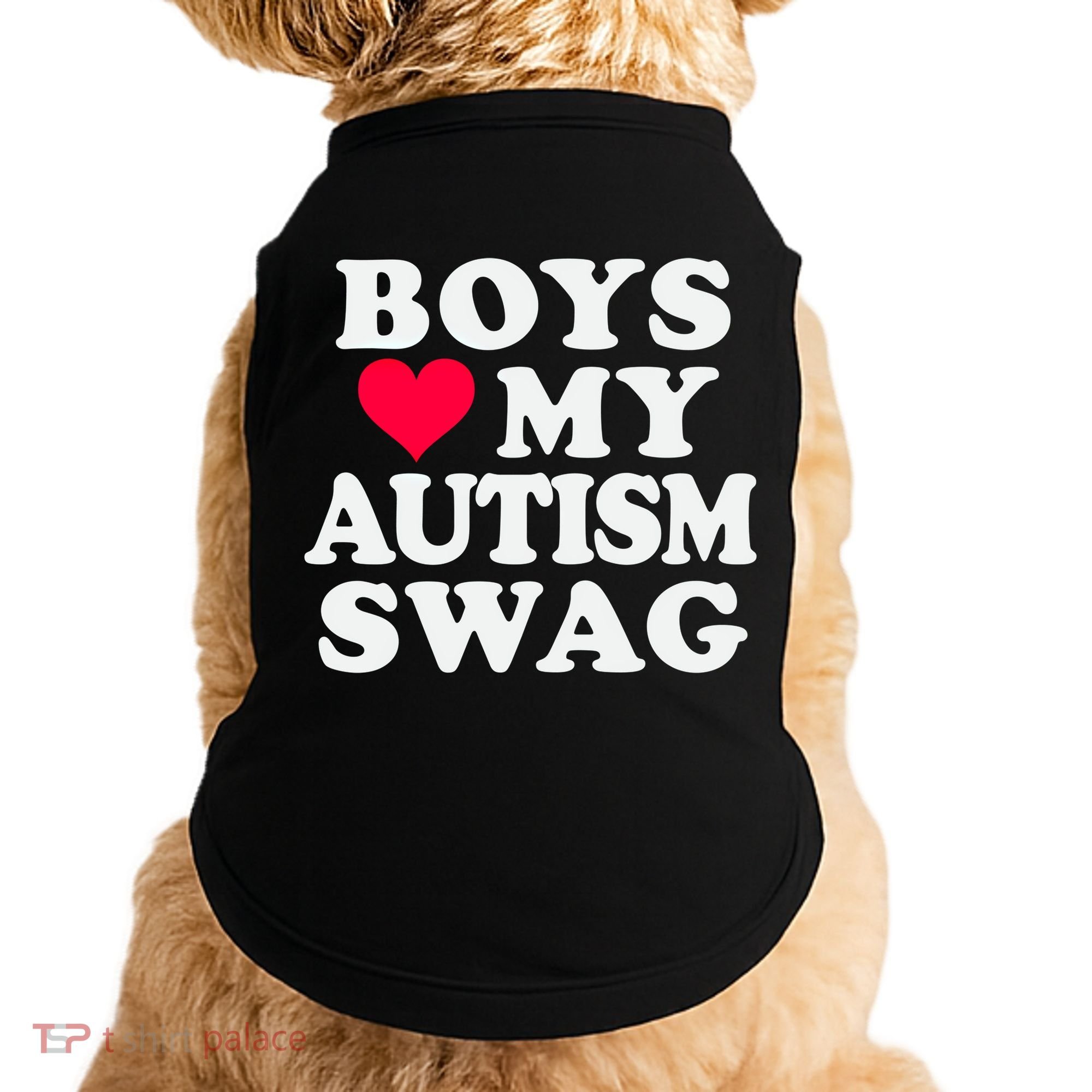 Love My Autism Swag Funny Autistic Awareness Idea Great Gift Doggie Tank