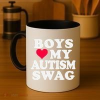 Love My Autism Swag Funny Autistic Awareness Idea Great Gift Coffee Mug thumb 4