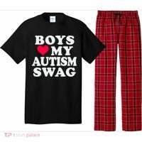 Love My Autism Swag Funny Autistic Awareness Idea Great Gift Pajama Set thumb 0