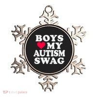 Love My Autism Swag Funny Autistic Awareness Idea Great Gift Ornament thumb 0