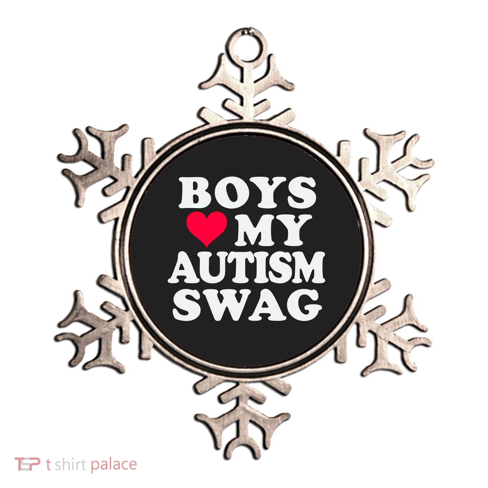 Love My Autism Swag Funny Autistic Awareness Idea Great Gift Ornament