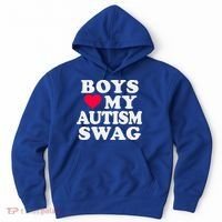 Love My Autism Swag Funny Autistic Awareness Idea Great Gift Hoodie thumb 0