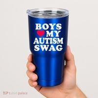 Love My Autism Swag Funny Autistic Awareness Idea Great Gift Tumbler thumb 2