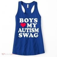 Love My Autism Swag Funny Autistic Awareness Idea Great Gift Women's Tank Top thumb 0