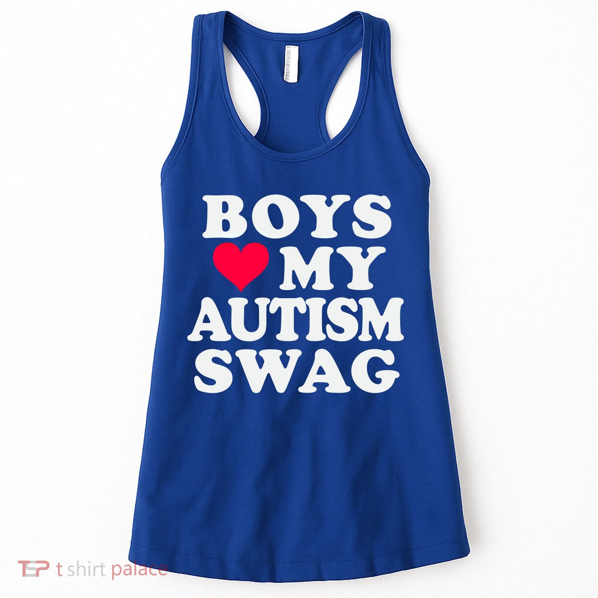 Love My Autism Swag Funny Autistic Awareness Idea Great Gift Women's Tank Top