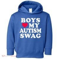 Love My Autism Swag Funny Autistic Awareness Idea Great Gift Toddler Hoodie thumb 0