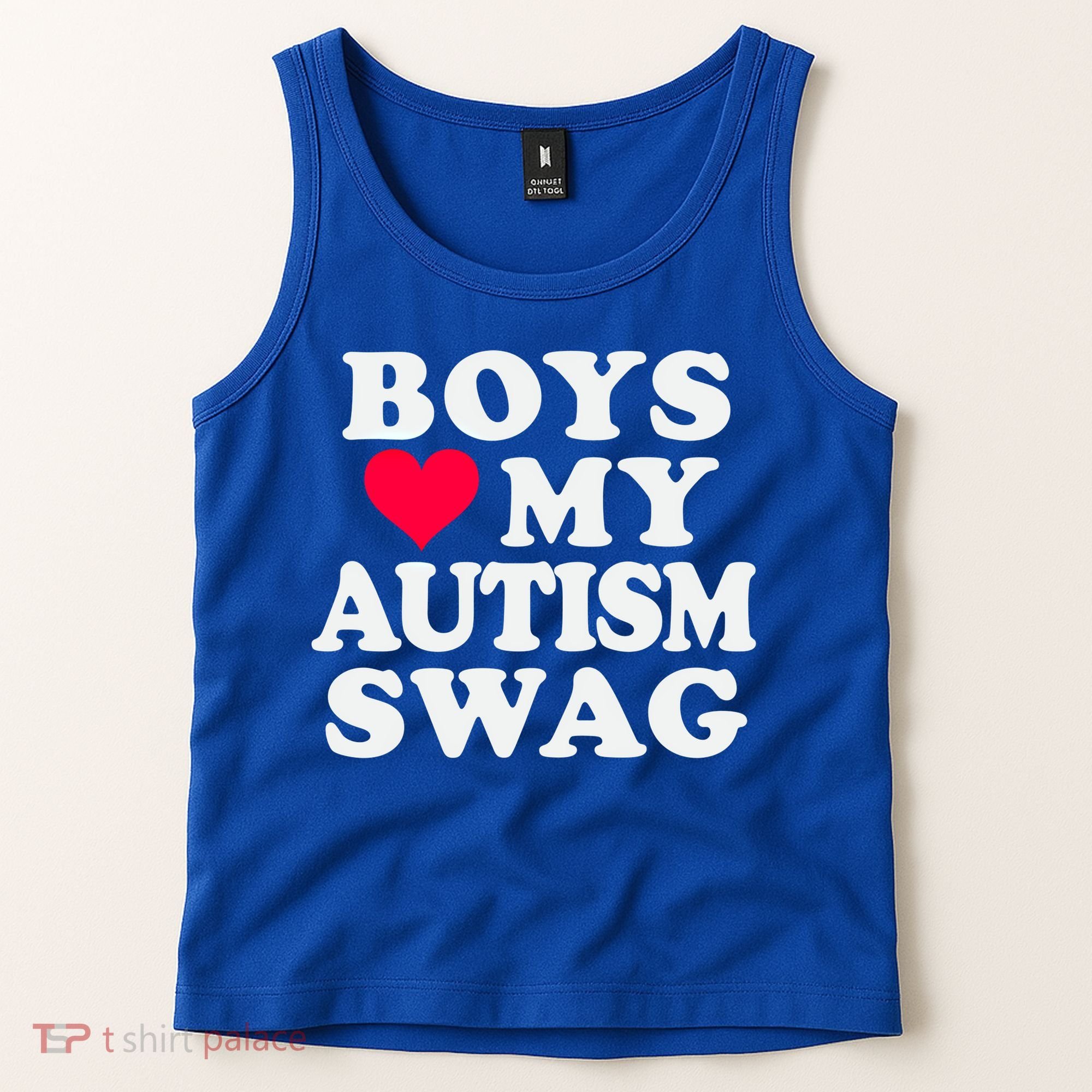 Love My Autism Swag Funny Autistic Awareness Idea Great Gift Tank Top