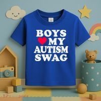 Love My Autism Swag Funny Autistic Awareness Idea Great Gift Toddler T-Shirt thumb 3