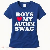 Love My Autism Swag Funny Autistic Awareness Idea Great Gift Women's T-Shirt thumb 0