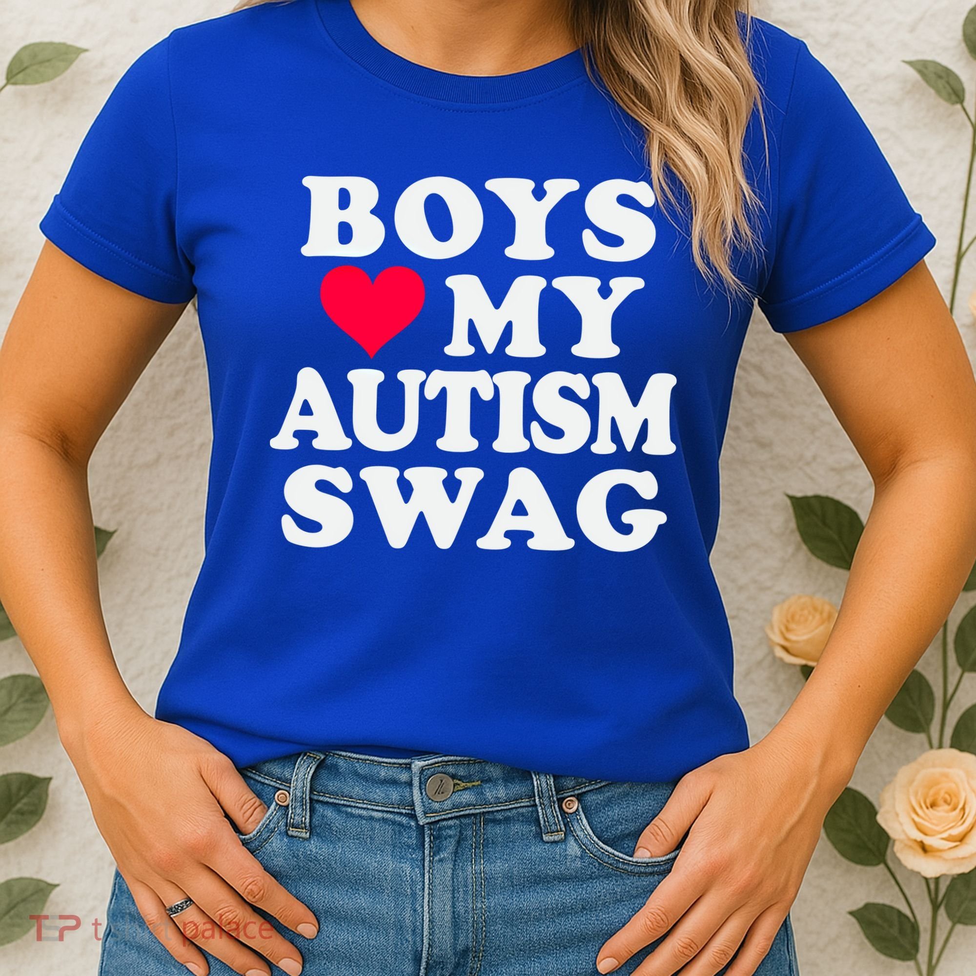 Love My Autism Swag Funny Autistic Awareness Idea Great Gift Women's T-Shirt