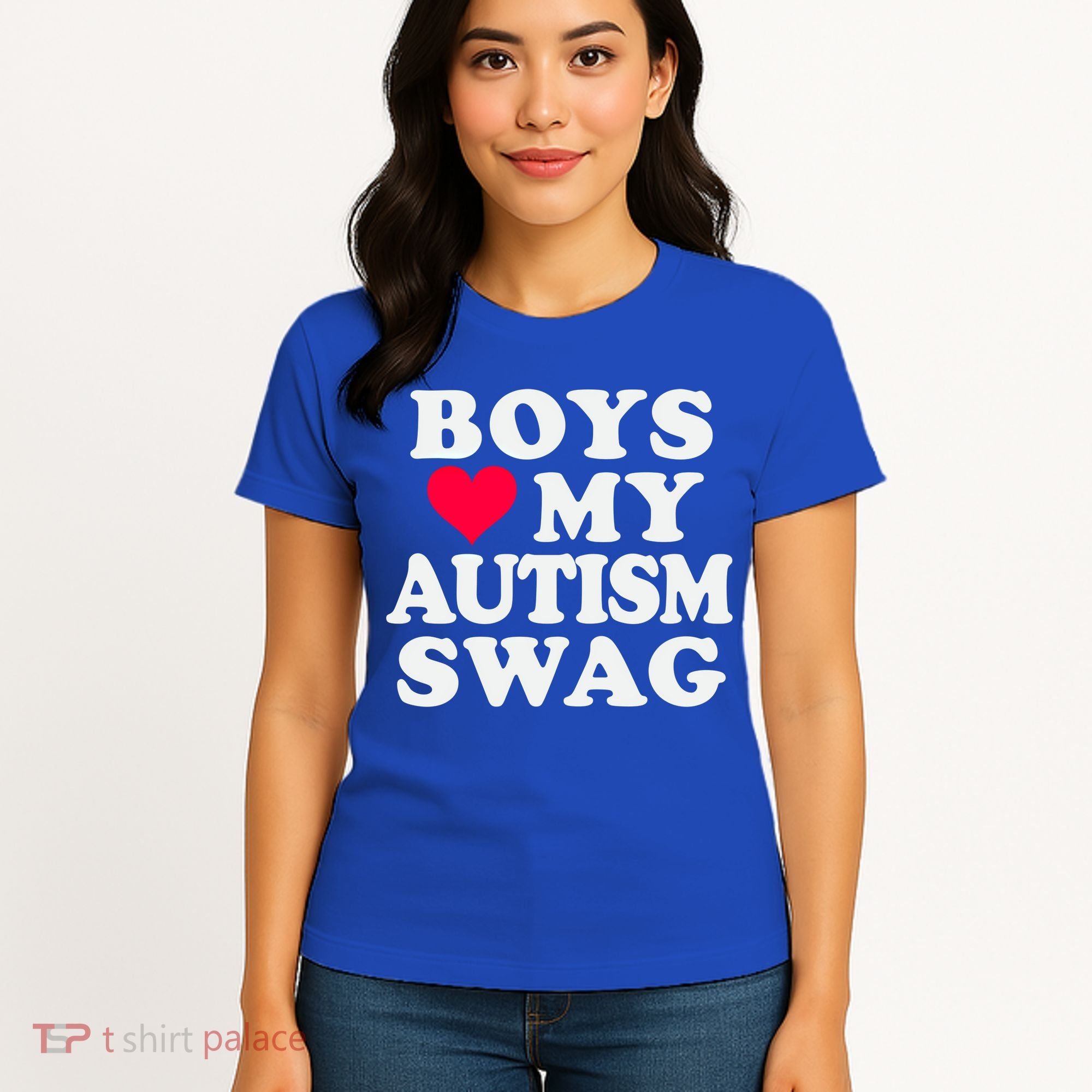Love My Autism Swag Funny Autistic Awareness Idea Great Gift Women's T-Shirt