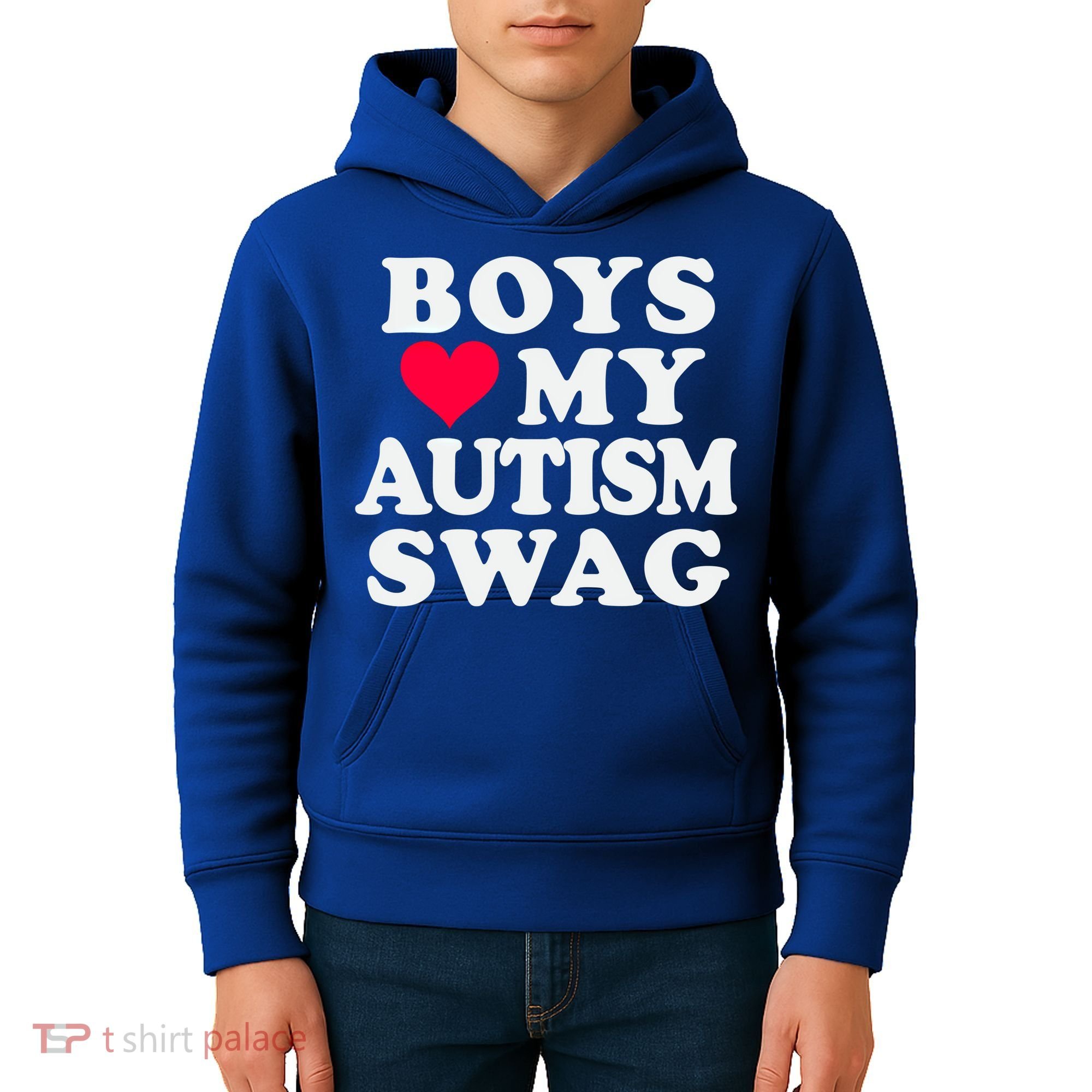 Love My Autism Swag Funny Autistic Awareness Idea Great Gift Kids Hoodie