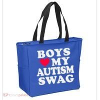 Love My Autism Swag Funny Autistic Awareness Idea Great Gift Tote Bag thumb 2