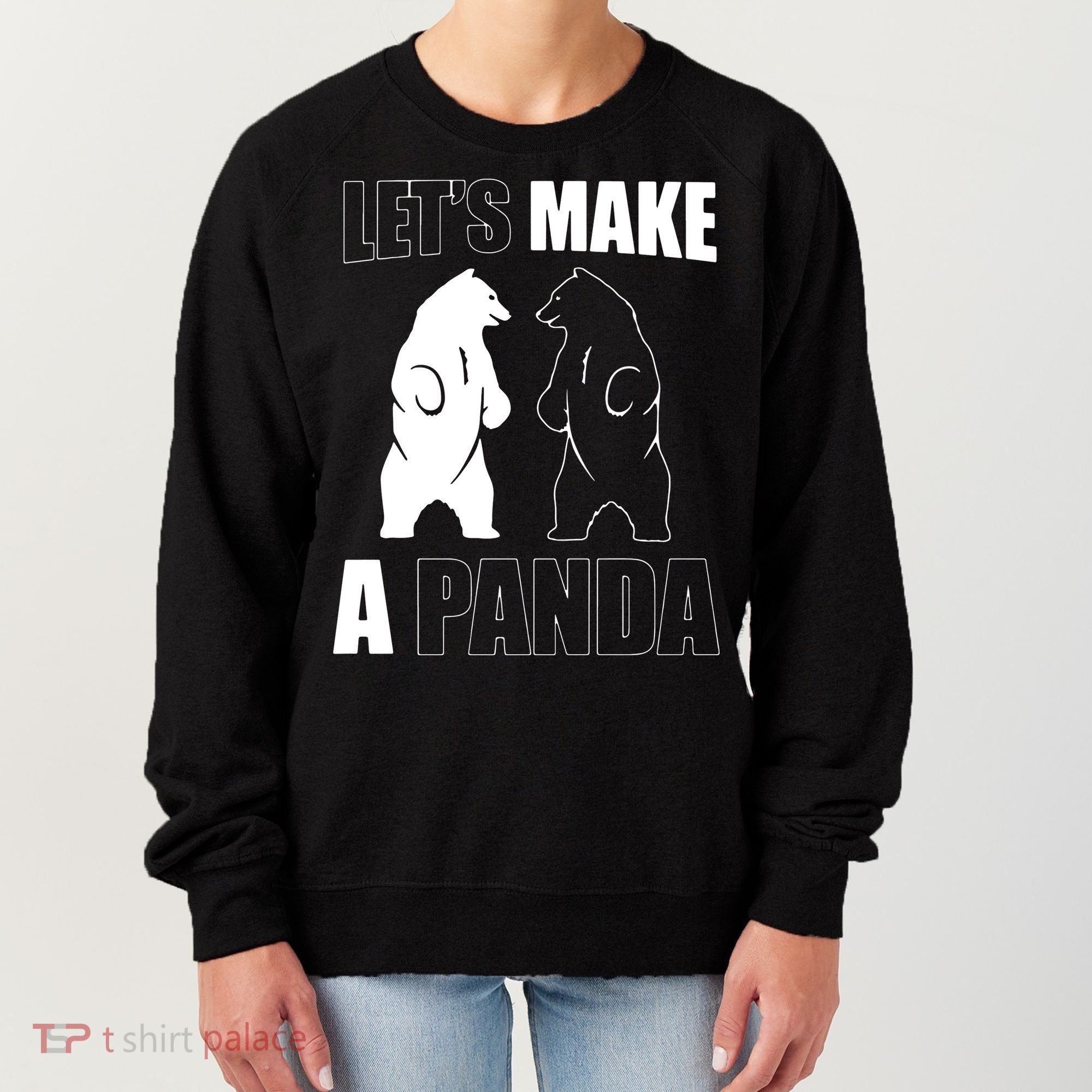 Let’S Make A Panda Polar Black Bear Women's Sweatshirt
