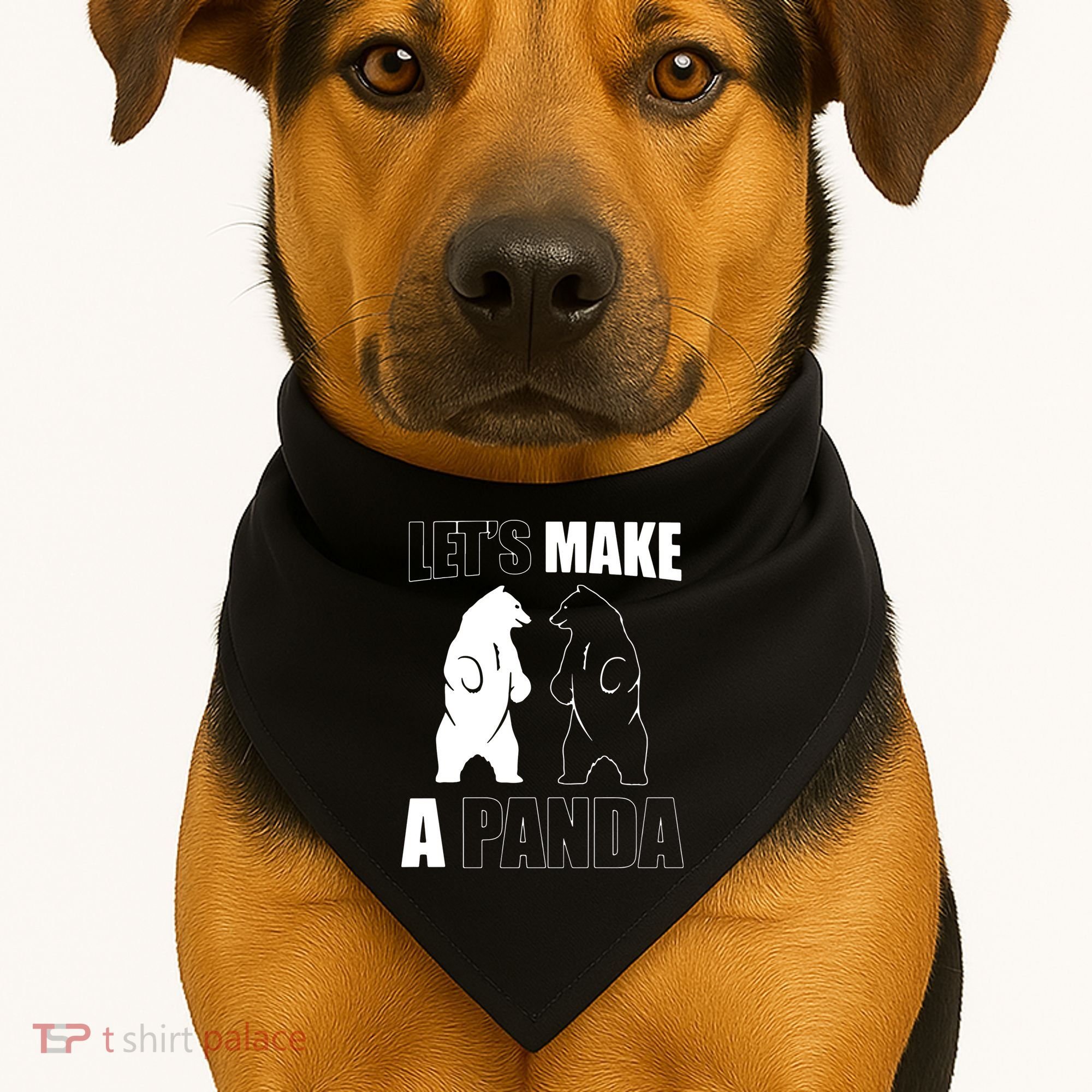 Let’S Make A Panda Polar Black Bear USA-Made Doggie Bandana