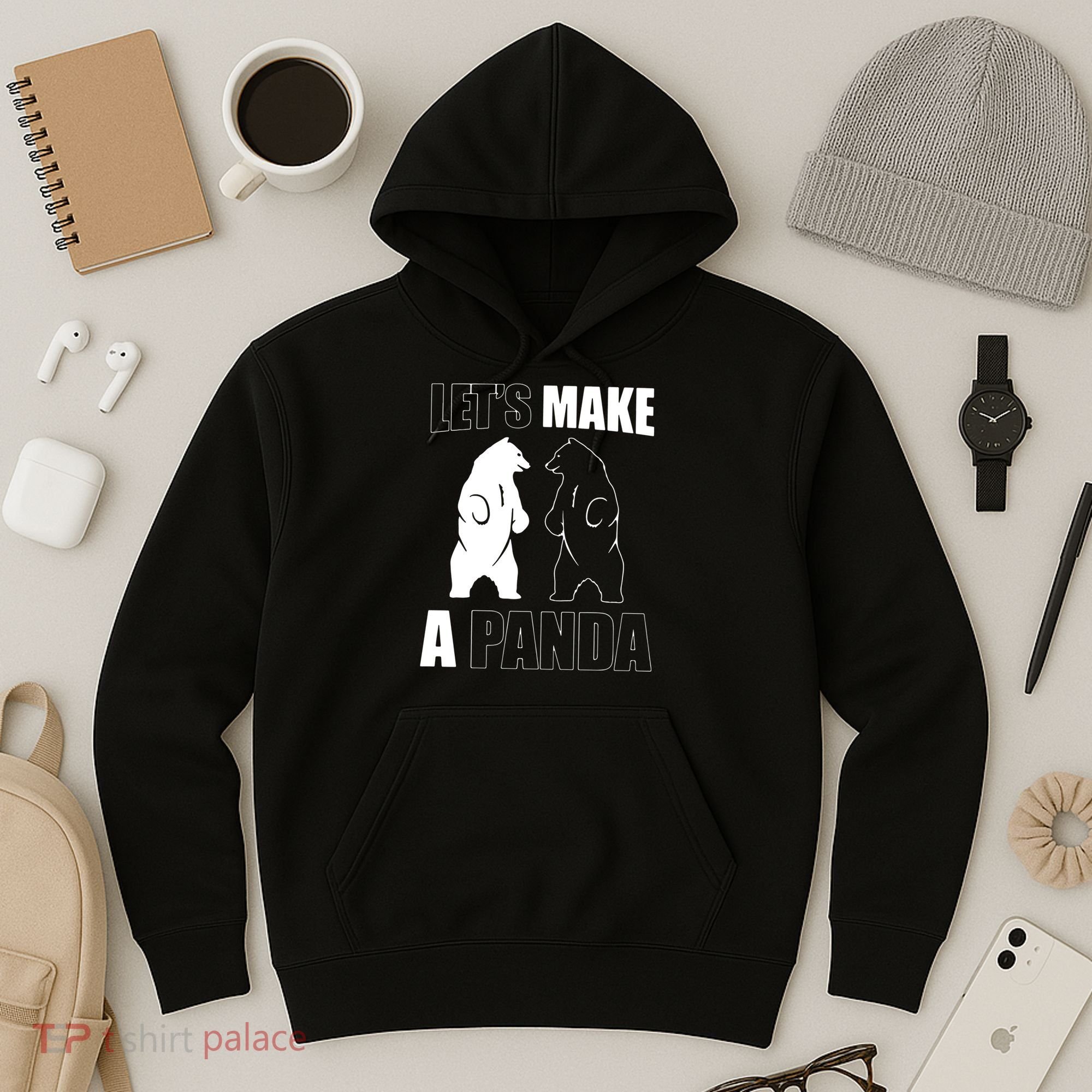 Let’S Make A Panda Polar Black Bear Hoodie
