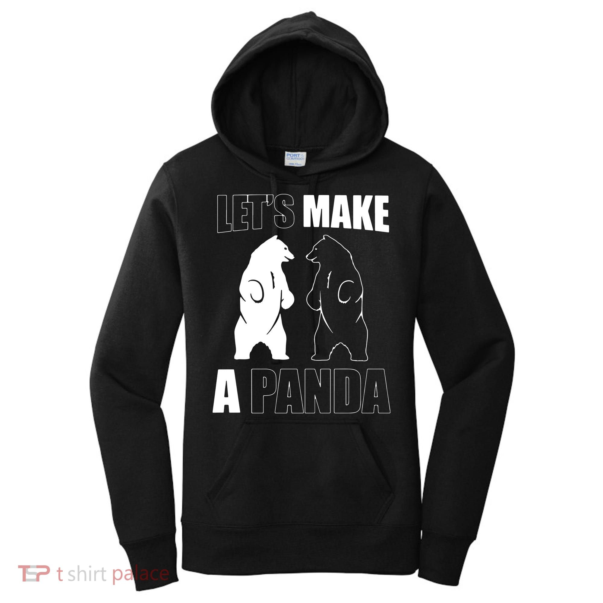 Let’S Make A Panda Polar Black Bear Women's Hoodie