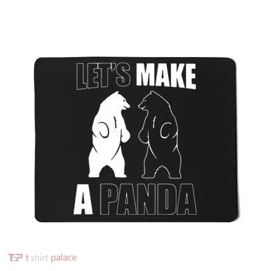 Let’S Make A Panda Polar Black Bear Mousepad