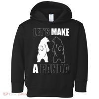 Let’S Make A Panda Polar Black Bear Toddler Hoodie thumb 0