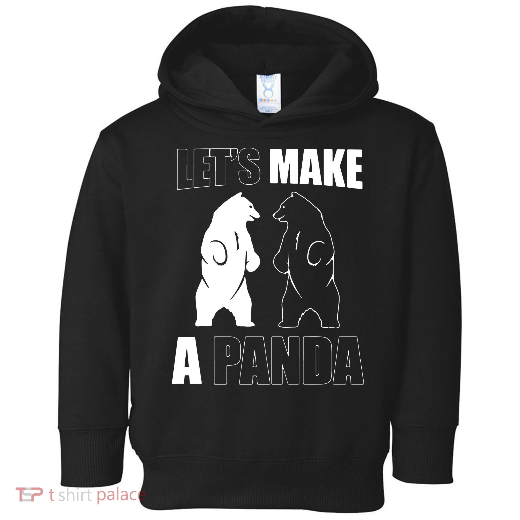 Let’S Make A Panda Polar Black Bear Toddler Hoodie