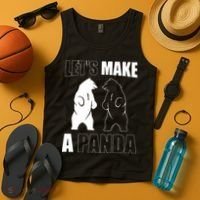 Let’S Make A Panda Polar Black Bear Tank Top thumb 4