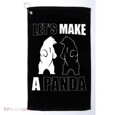 Let’S Make A Panda Polar Black Bear Golf Towel