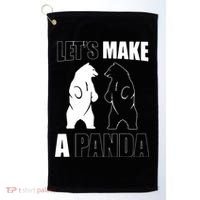 Let’S Make A Panda Polar Black Bear Golf Towel thumb 0