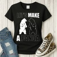 Let’S Make A Panda Polar Black Bear Women's T-Shirt thumb 3