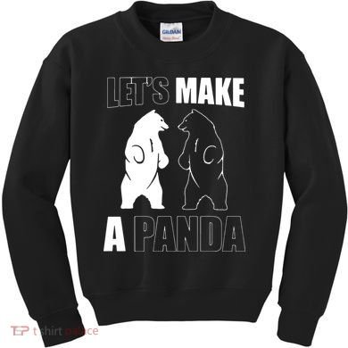 Let’S Make A Panda Polar Black Bear Kids Sweatshirt