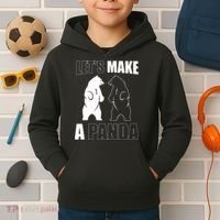 Let’S Make A Panda Polar Black Bear Kids Hoodie thumb 2