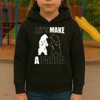 Let’S Make A Panda Polar Black Bear Kids Hoodie thumb 3