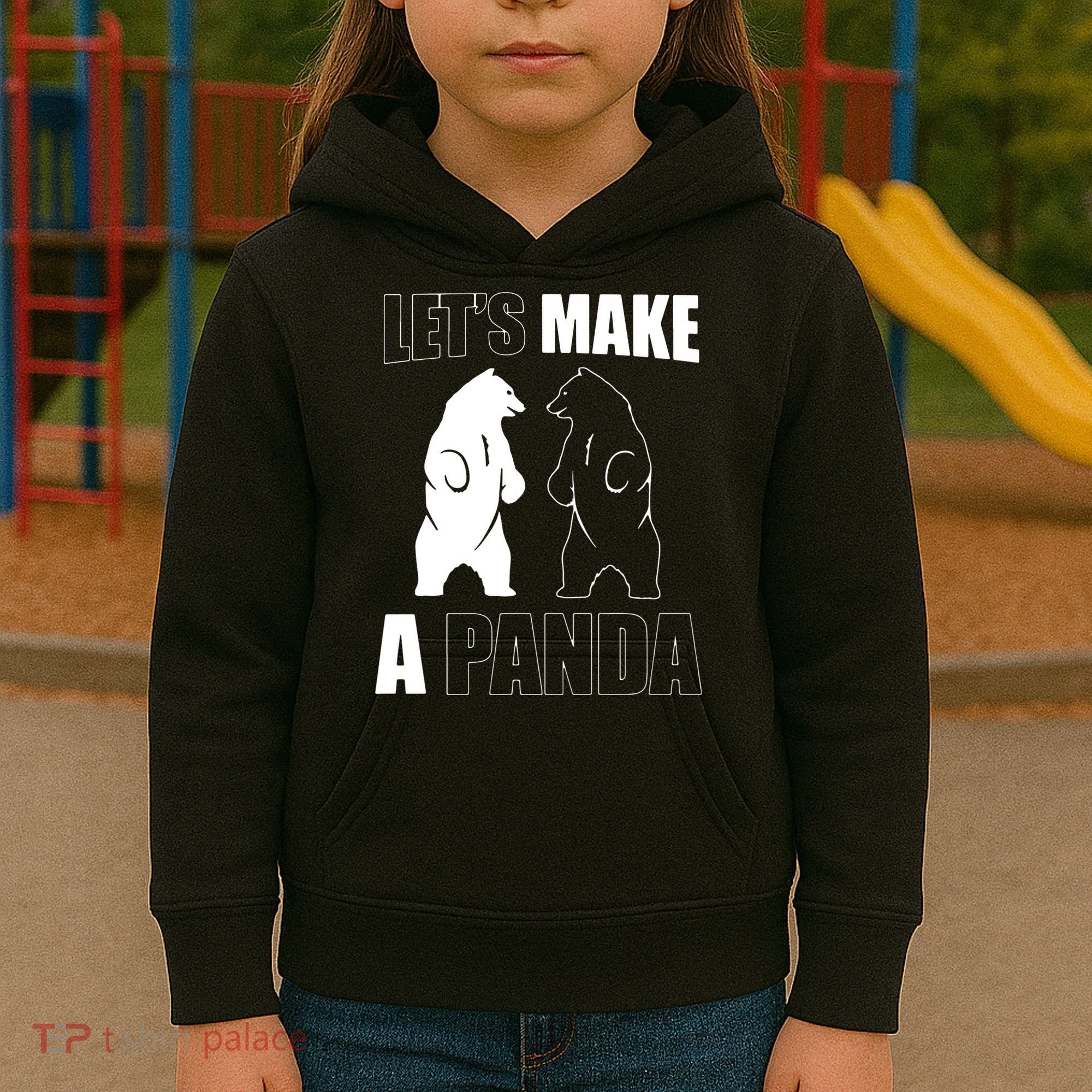 Let’S Make A Panda Polar Black Bear Kids Hoodie