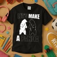 Let’S Make A Panda Polar Black Bear Kids T-Shirt thumb 3