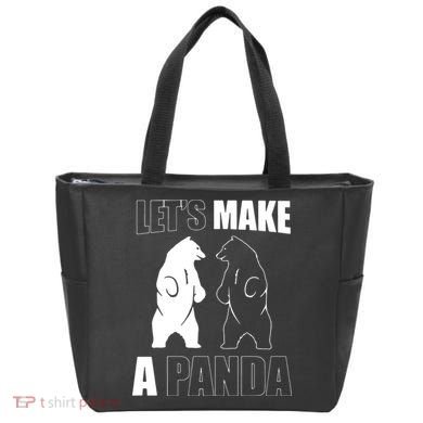 Let’S Make A Panda Polar Black Bear Tote Bag