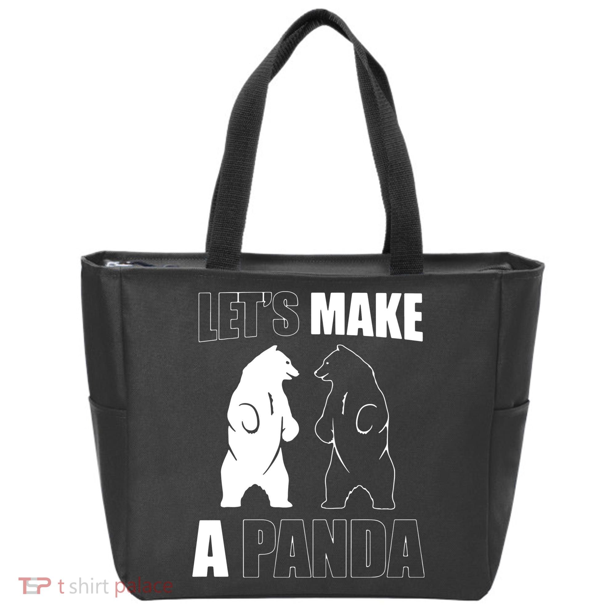 Let’S Make A Panda Polar Black Bear Tote Bag