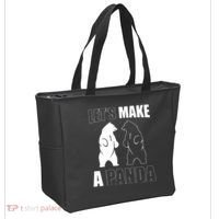 Let’S Make A Panda Polar Black Bear Tote Bag thumb 2