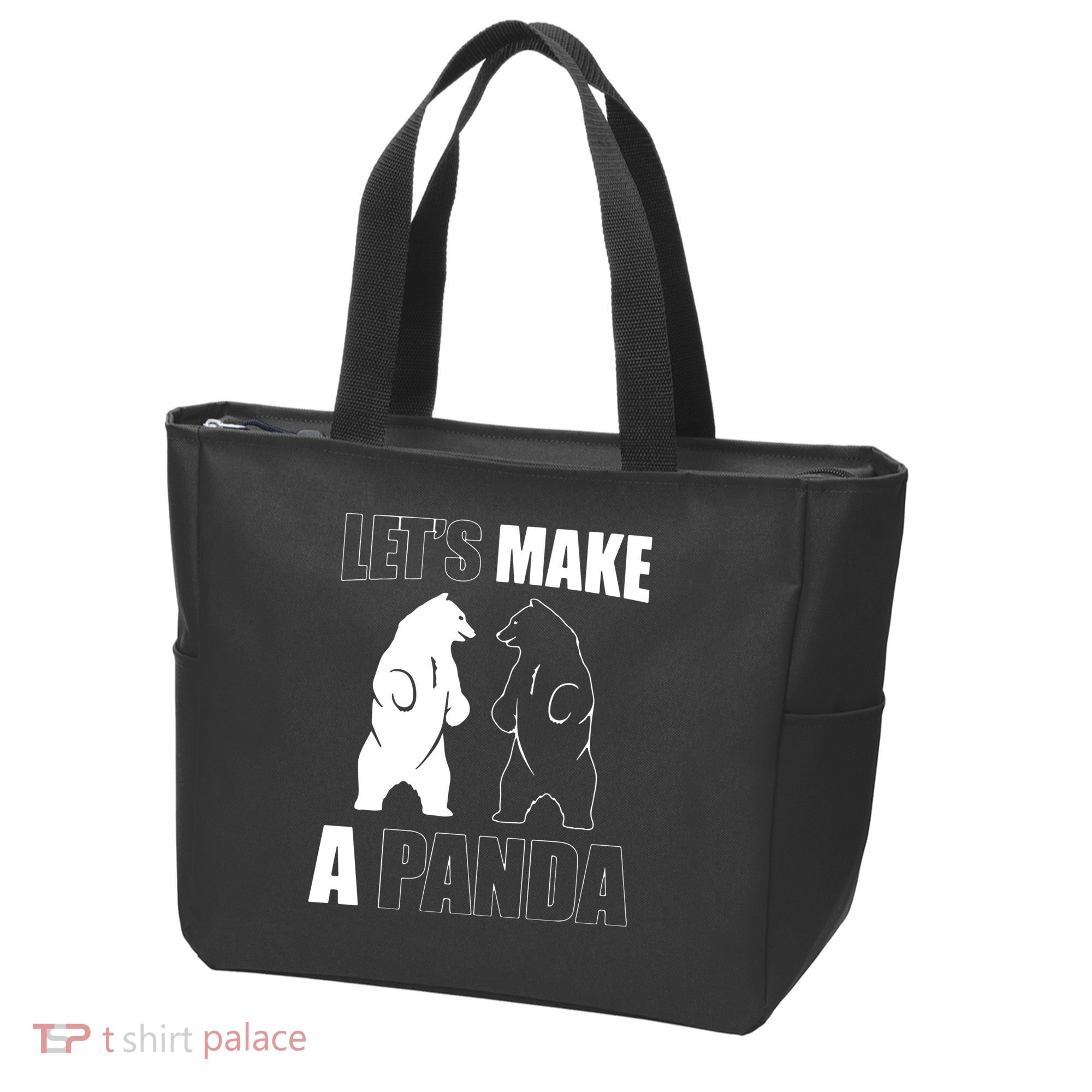 Let’S Make A Panda Polar Black Bear Tote Bag