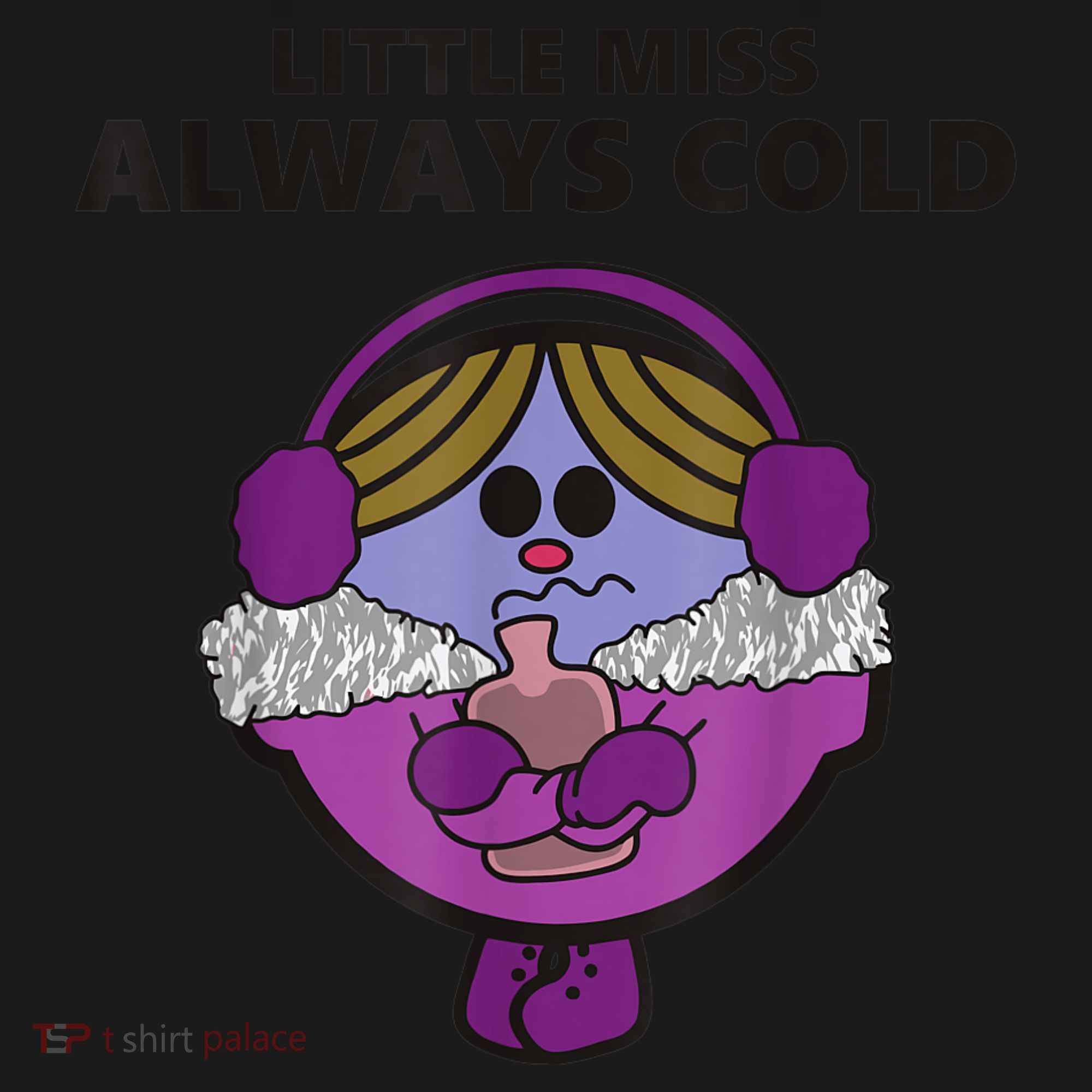 Little Miss Always Cold Funny Apparel Visor