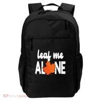 Leaf Me Alone Funny Fall Backpack thumb 0