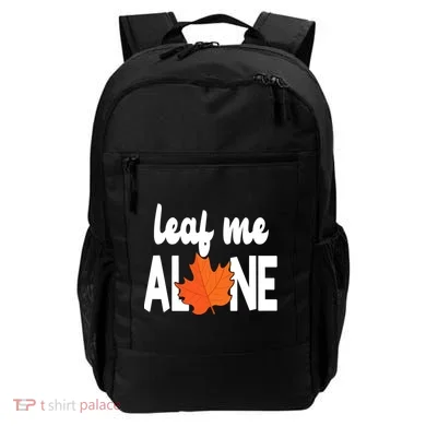 Leaf Me Alone Funny Fall Backpack