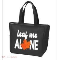 Leaf Me Alone Funny Fall Tote Bag thumb 3