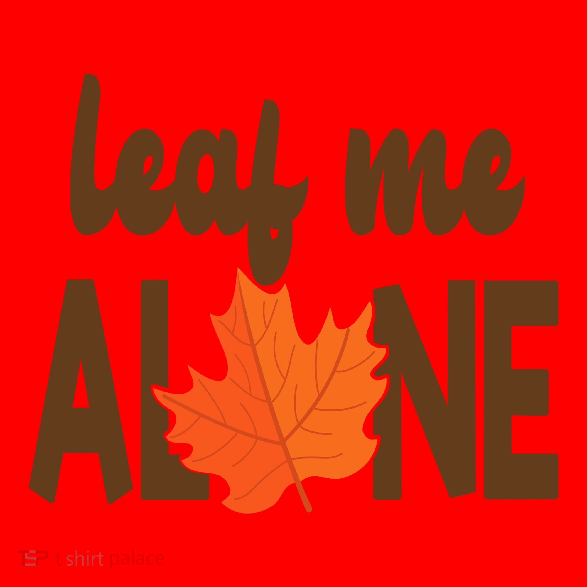 Leaf Me Alone Funny Fall Santa Hat
