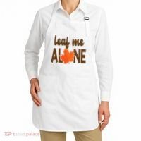 Leaf Me Alone Funny Fall Apron thumb 2