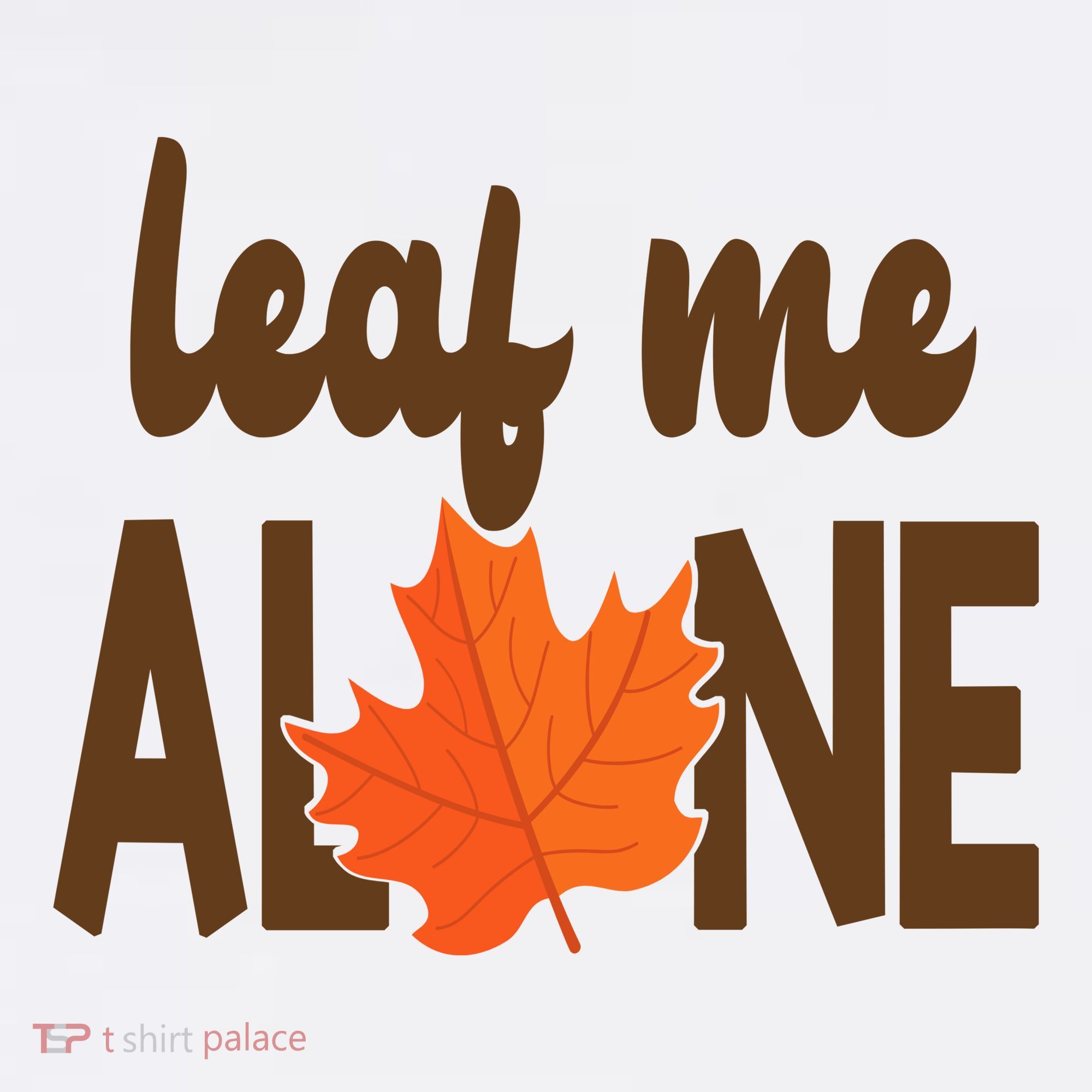 Leaf Me Alone Funny Fall Mousepad