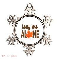 Leaf Me Alone Funny Fall Ornament thumb 0