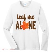 Leaf Me Alone Funny Fall Women's Long Sleeve Shirt thumb 0