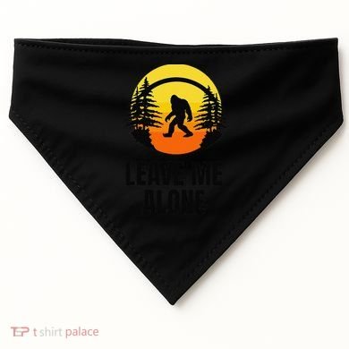 Leave Me Alone Bigfoot Halloween USA-Made Doggie Bandana
